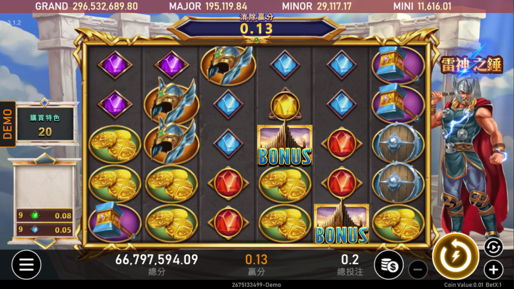 RSG電子雷神之鎚技巧與攻略，挑戰51000倍爆分！